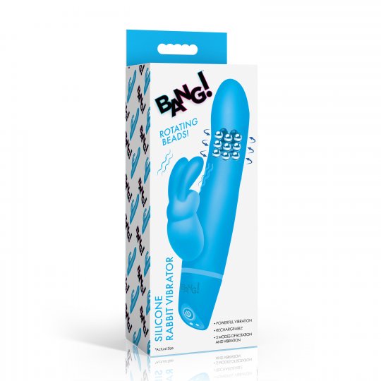 Rotating Beads Silicone Rabbit Vibrator