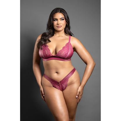 Zipper Bralette & Panty