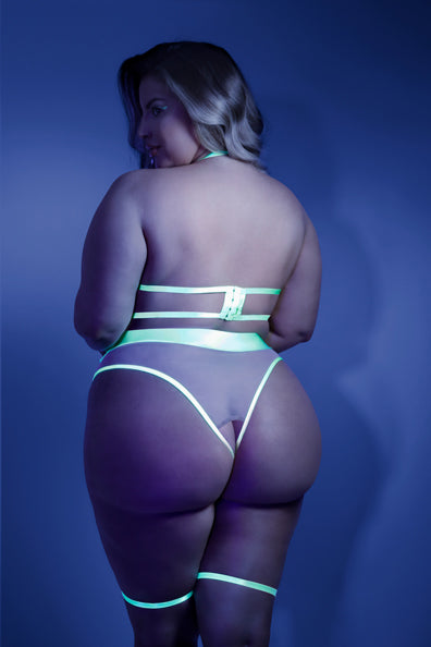 In A Trance Crotchless Teddy with Garter